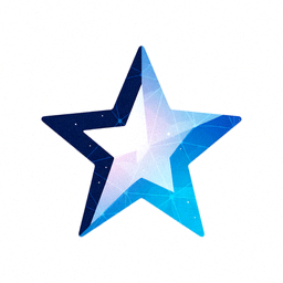 星空综合官方Logo图标，蓝色星空背景上的品牌标识